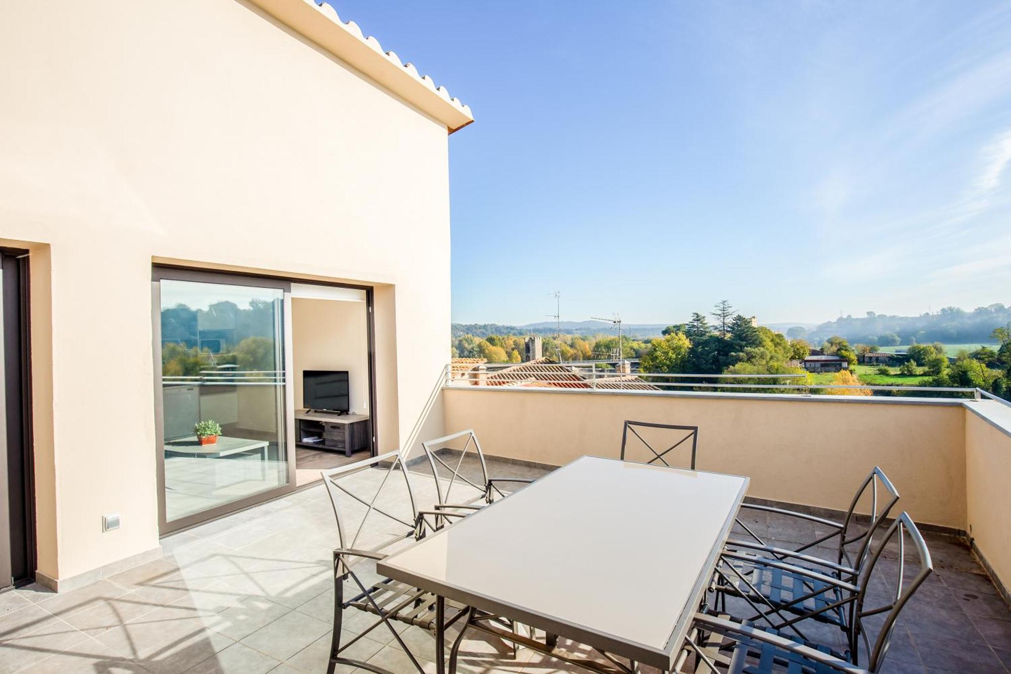 Can Cintet 3 Apartamento Con Terraza En Besalú Esterno foto